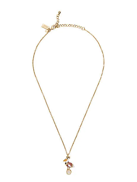 Taking Flight Pelican Mini Pendant Necklace