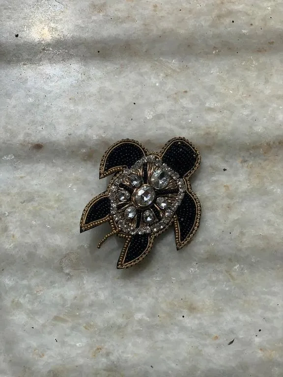 the telling tortoise brooch