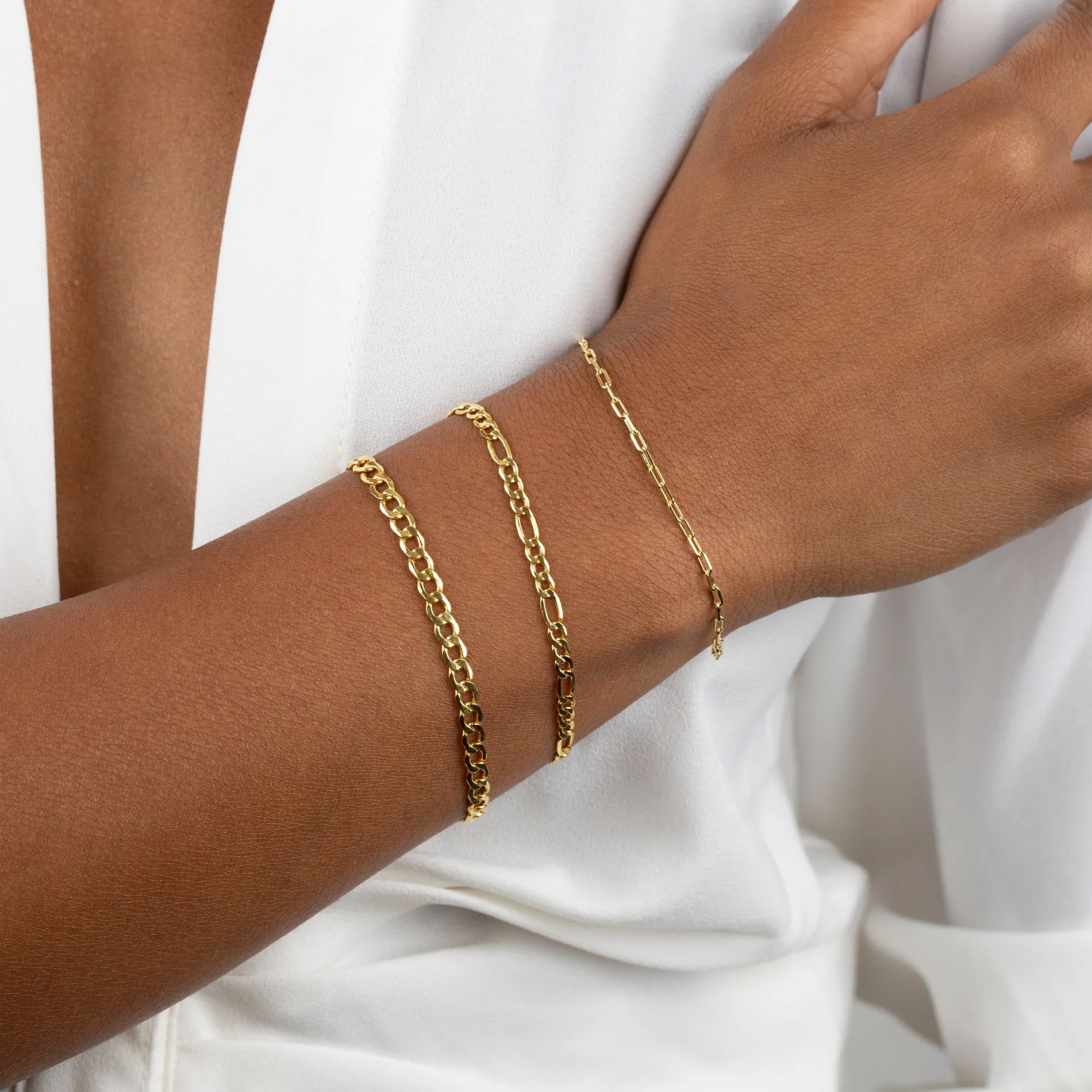Thin Link Bracelet 14K