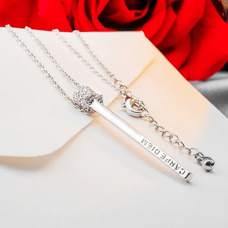 Three-dimensional Pendants Necklace Long Chain for Women Jewelry