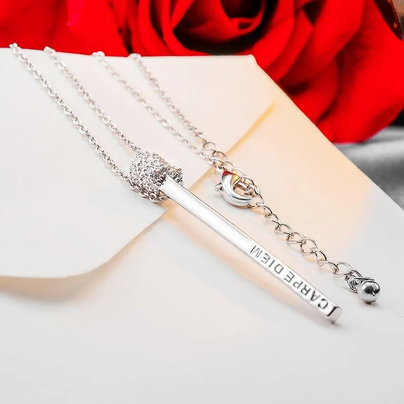Three-dimensional Pendants Necklace Long Chain for Women Jewelry