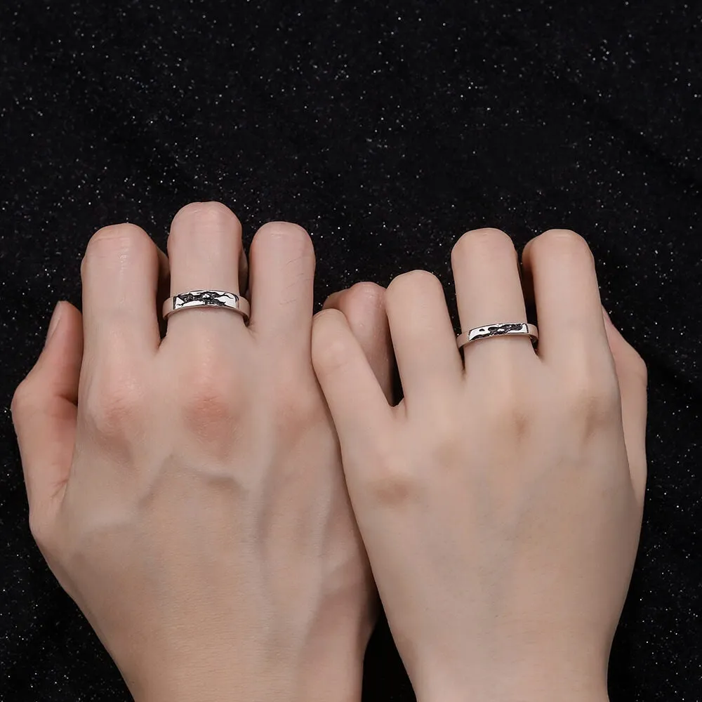 Till End of Day Enamel Matching Rings