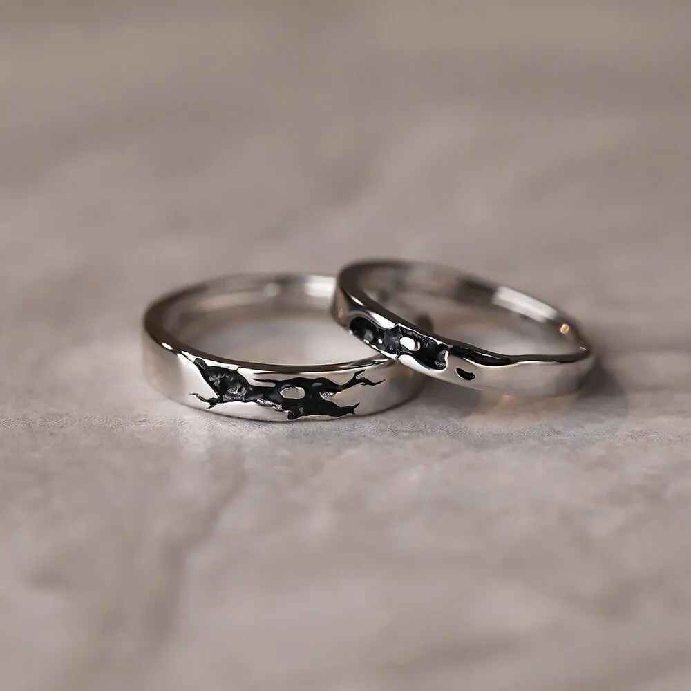 Till End of Day Enamel Matching Rings