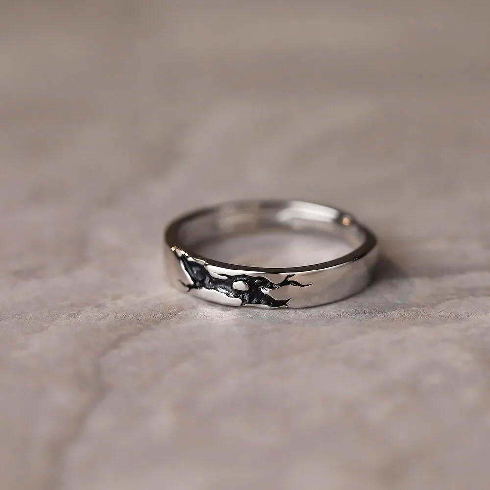 Till End of Day Enamel Matching Rings