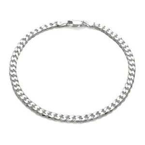 Timeless Sterling Silver Cuban Link Chain Bracelet in 3.5mm (Gauge 100) width. Available in 7" and 8" Lengths.