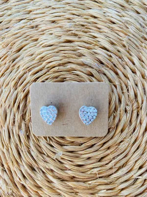 Tiny Crystal Stud Earrings
