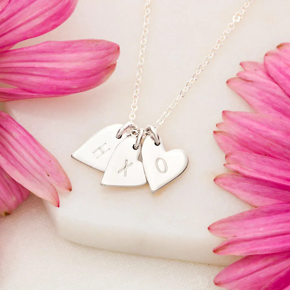 To My Daughter Hearts Necklace- Never Forget I Love You