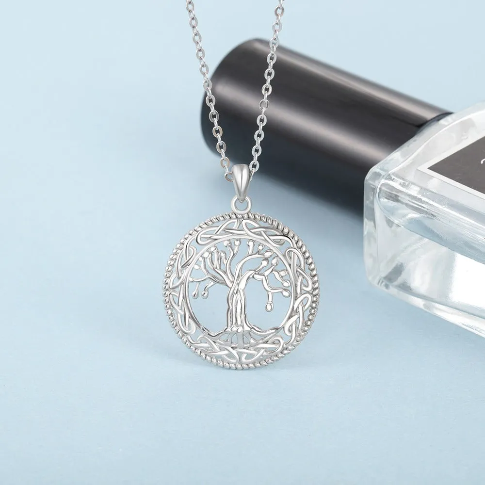 Tree Of Life Round Pendant Necklace