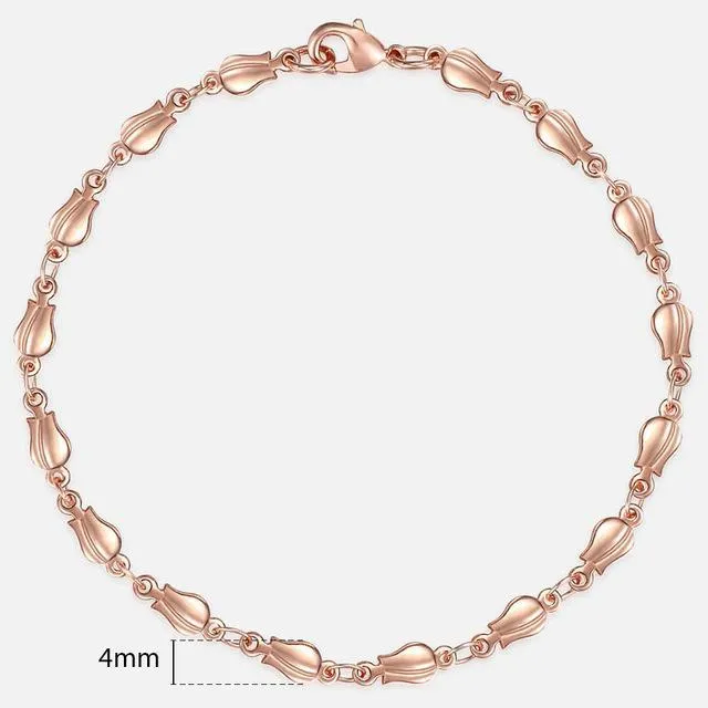 TrendsMax™ Rose Gold Unisex Chain-Link Bracelets