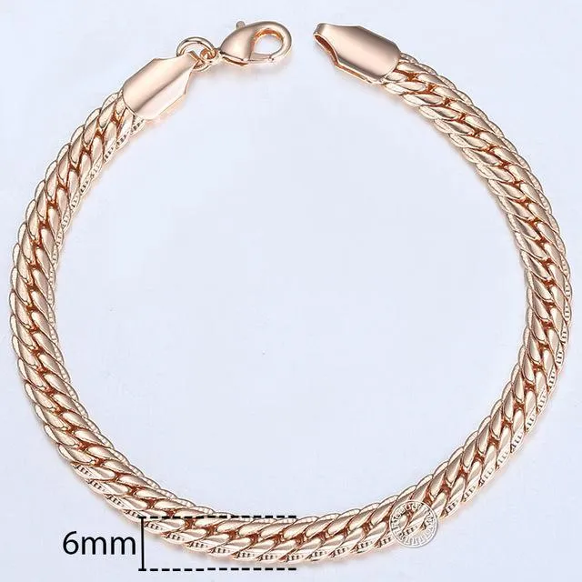 TrendsMax™ Rose Gold Unisex Chain-Link Bracelets