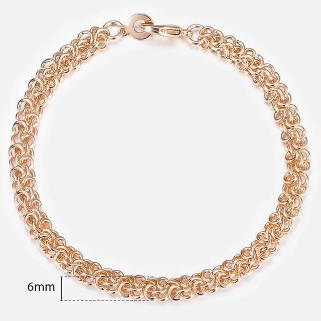 TrendsMax™ Rose Gold Unisex Chain-Link Bracelets