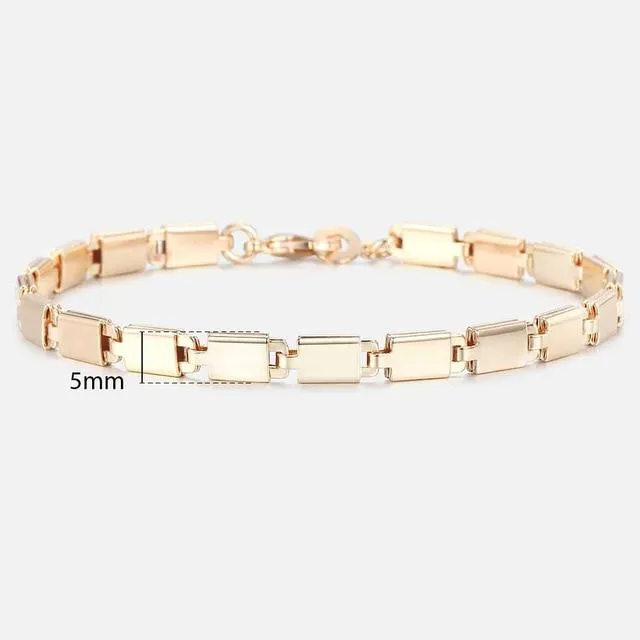 TrendsMax™ Rose Gold Unisex Chain-Link Bracelets