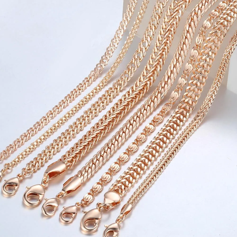 TrendsMax™ Rose Gold Unisex Chain-Link Bracelets