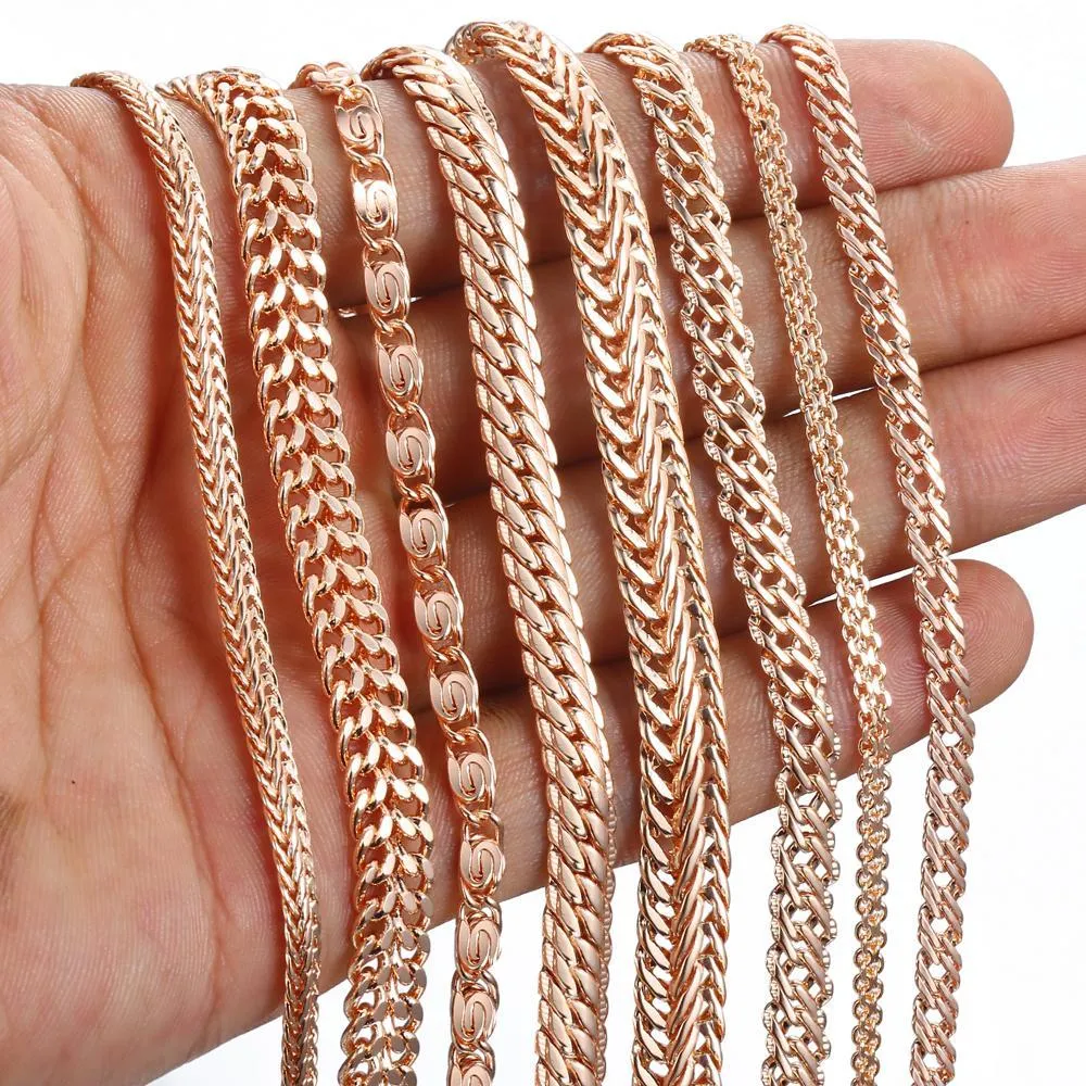 TrendsMax™ Rose Gold Unisex Chain-Link Bracelets