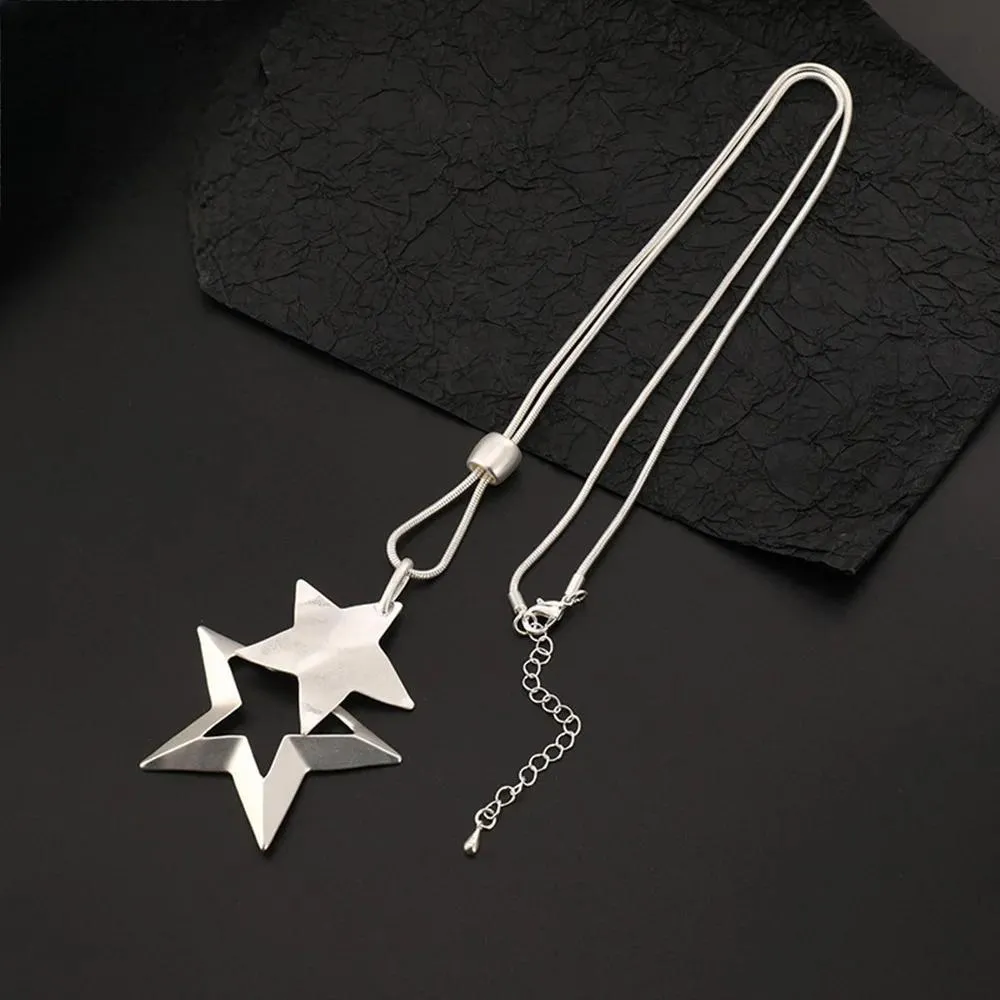 Trendy Statement Stars Jewelry Necklaces & Pendants Long Suspension for Women Chains