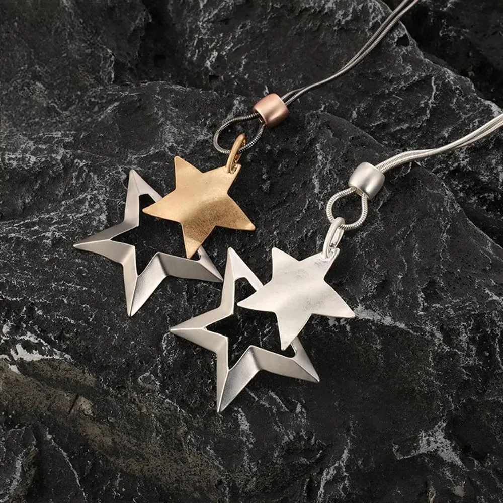 Trendy Statement Stars Jewelry Necklaces & Pendants Long Suspension for Women Chains