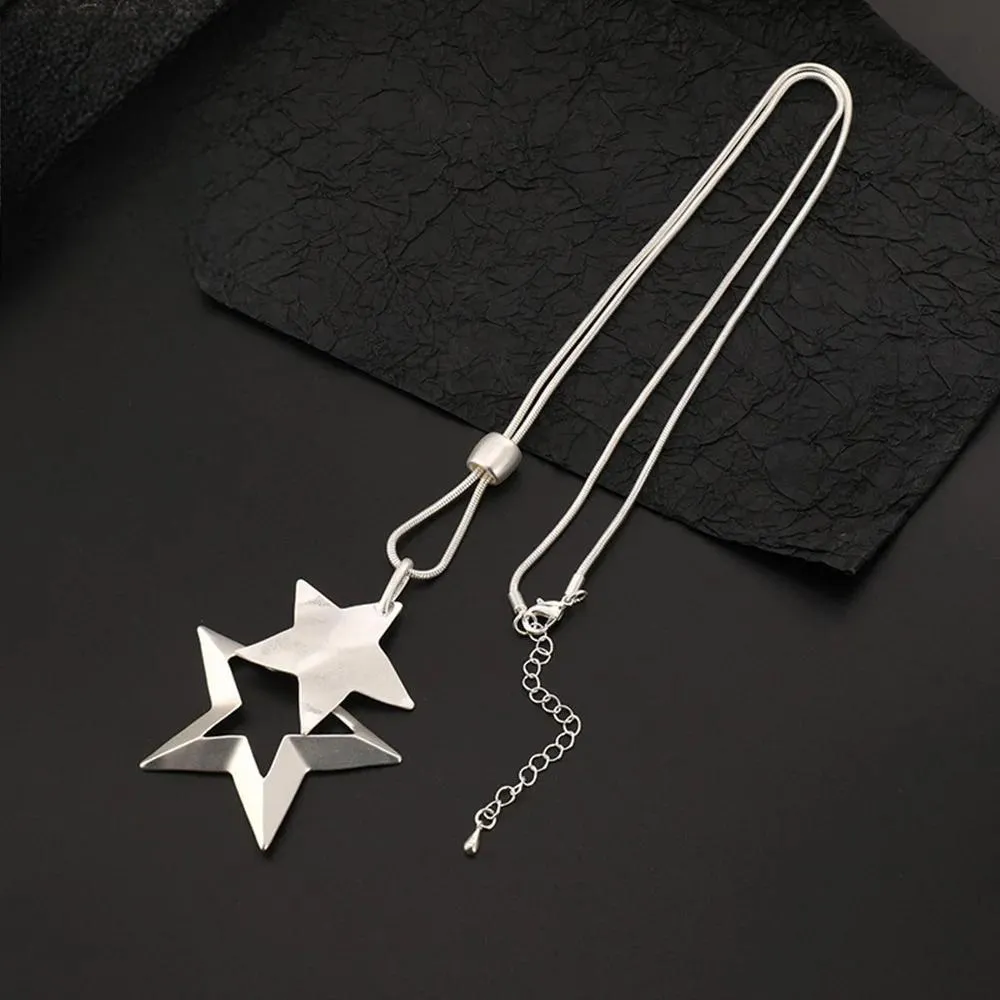 Trendy Statement Stars Jewelry Necklaces & Pendants Long Suspension for Women Chains