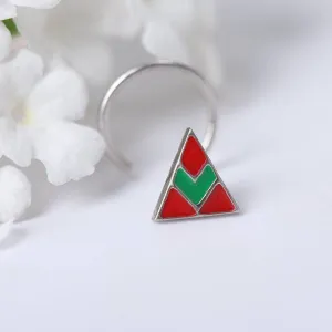 Triangle Nose pin ( Pierced )