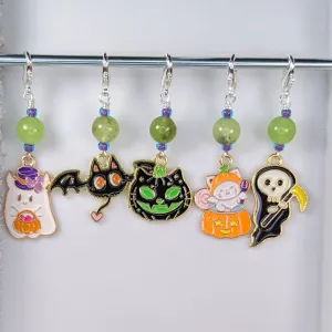 Trick or Treat Yourself Earrings & Stitch Markers