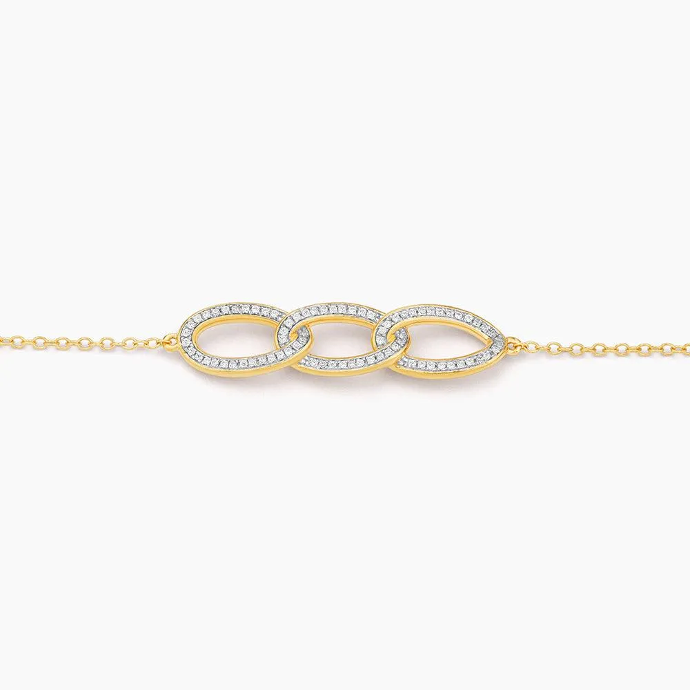 Triple Link Chain Bracelet