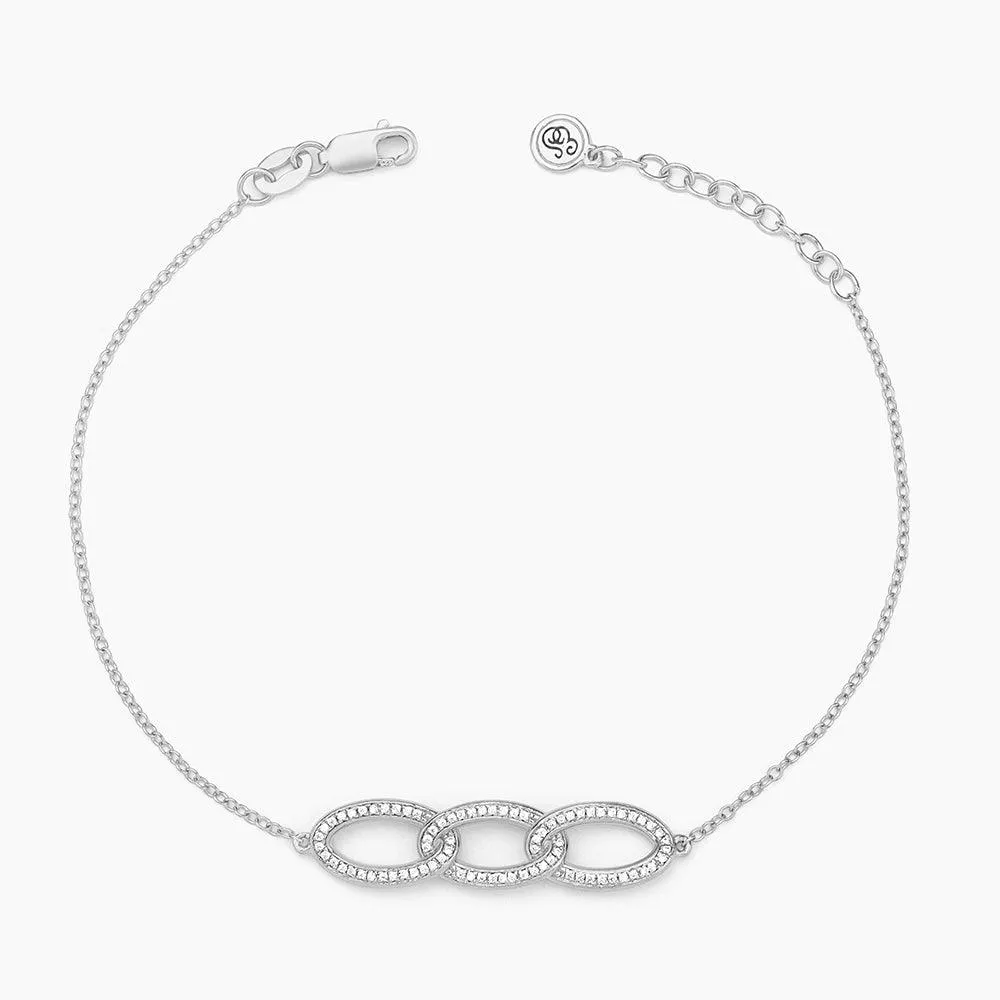 Triple Link Chain Bracelet