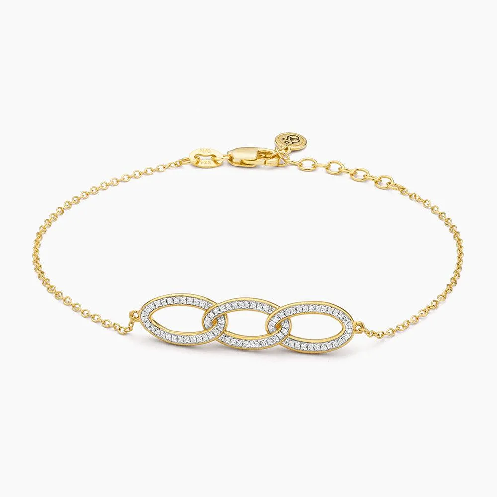 Triple Link Chain Bracelet