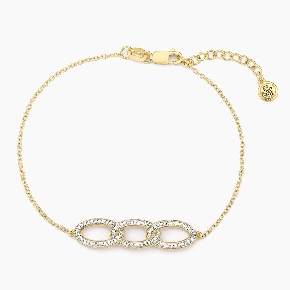 Triple Link Chain Bracelet
