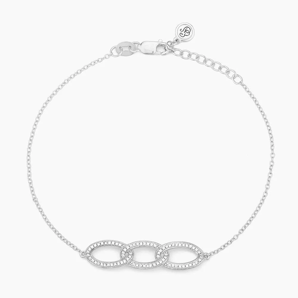 Triple Link Chain Bracelet
