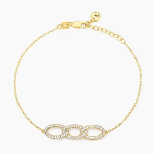 Triple Link Chain Bracelet