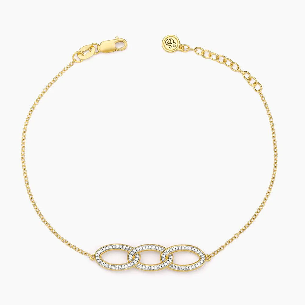 Triple Link Chain Bracelet