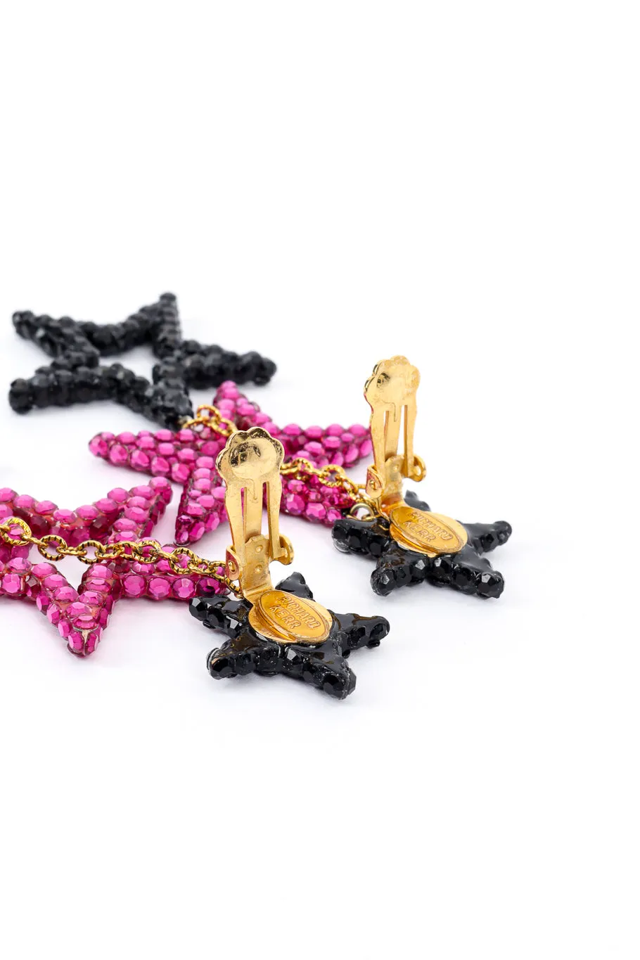 Triple Star Drop Earrings