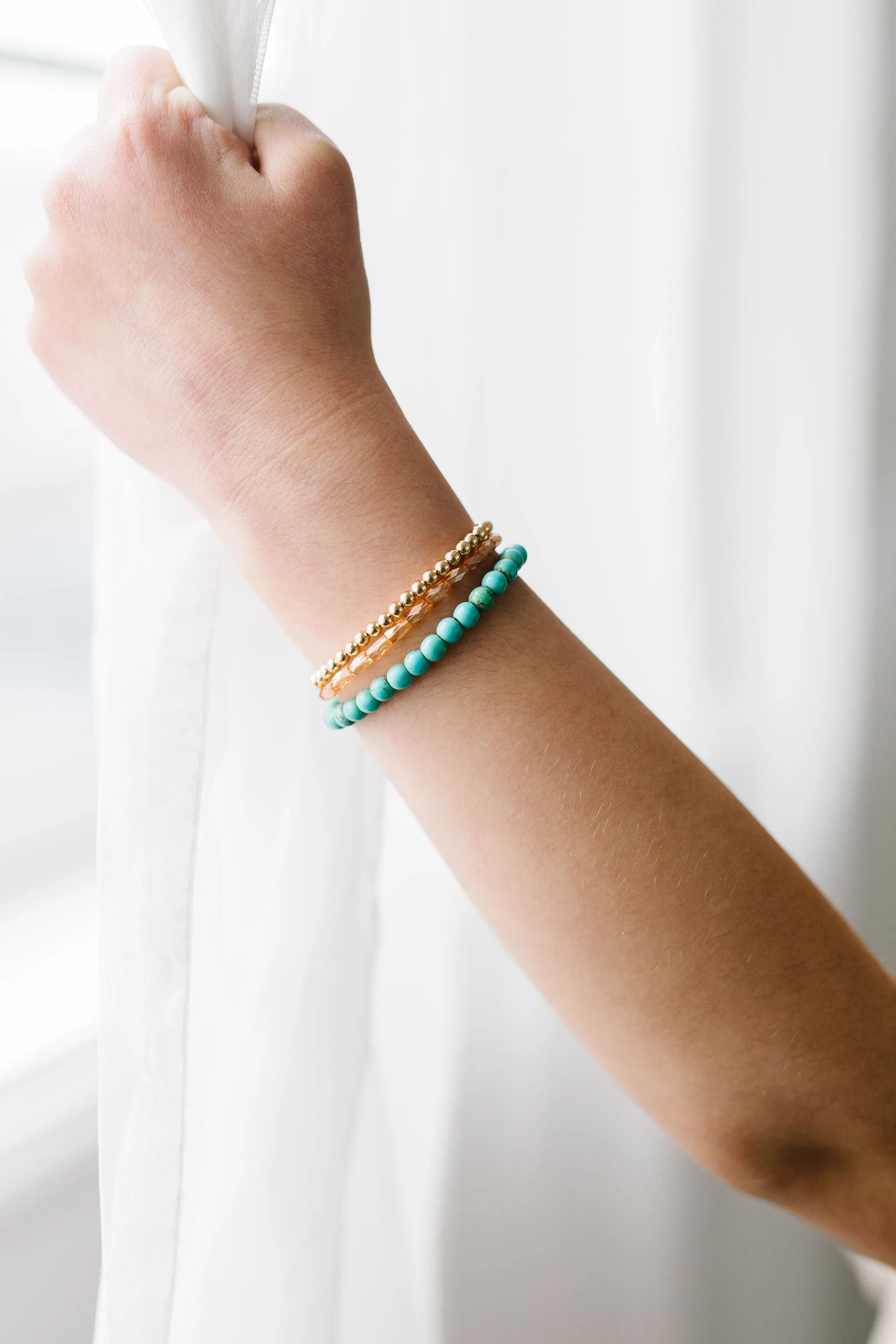 Turquoise Baby Bracelet (4MM beads)