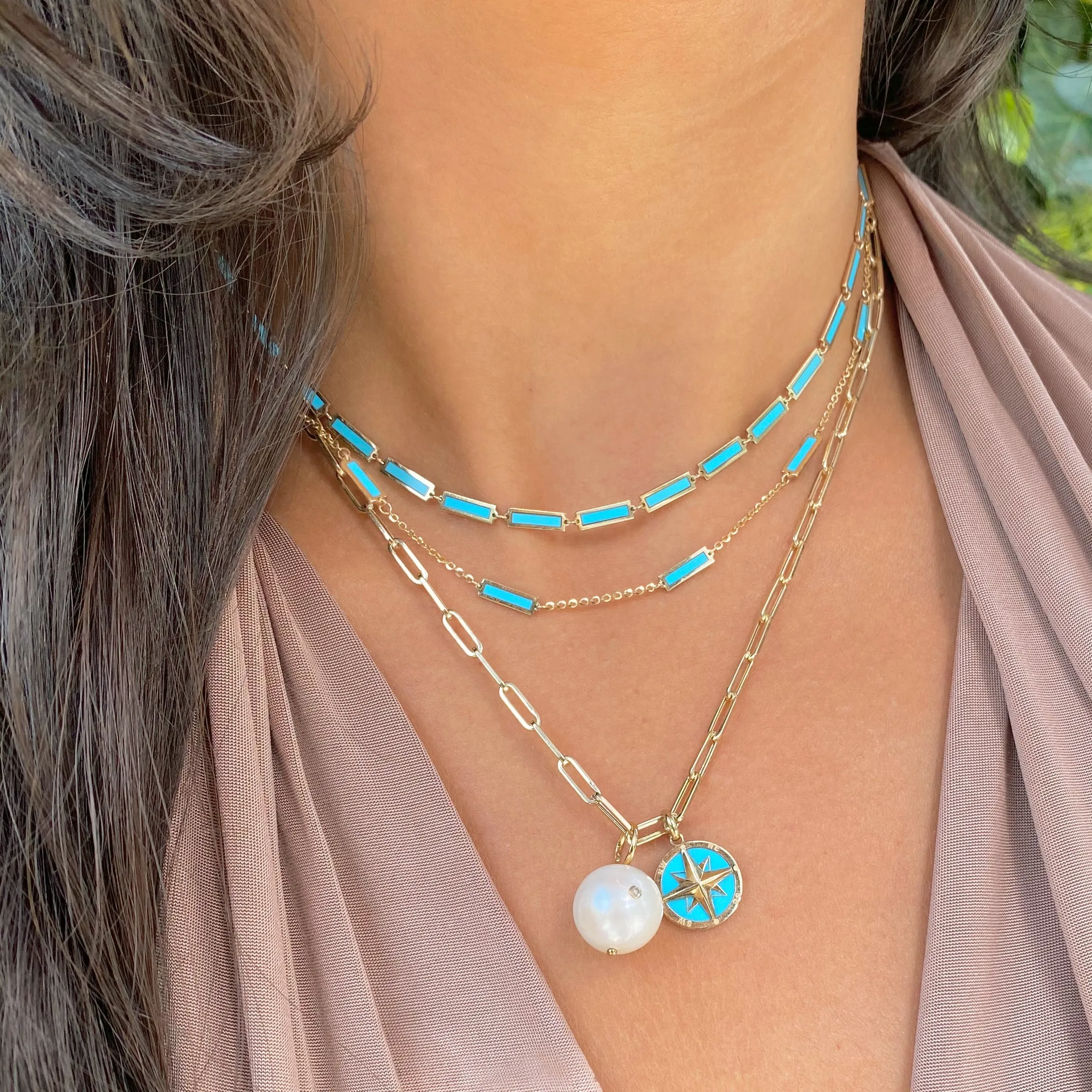 Turquoise Bar Necklace