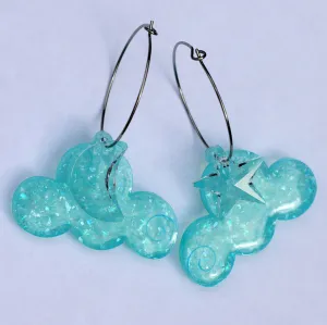 TURQUOISE COSMIC CLOUD EARRINGS