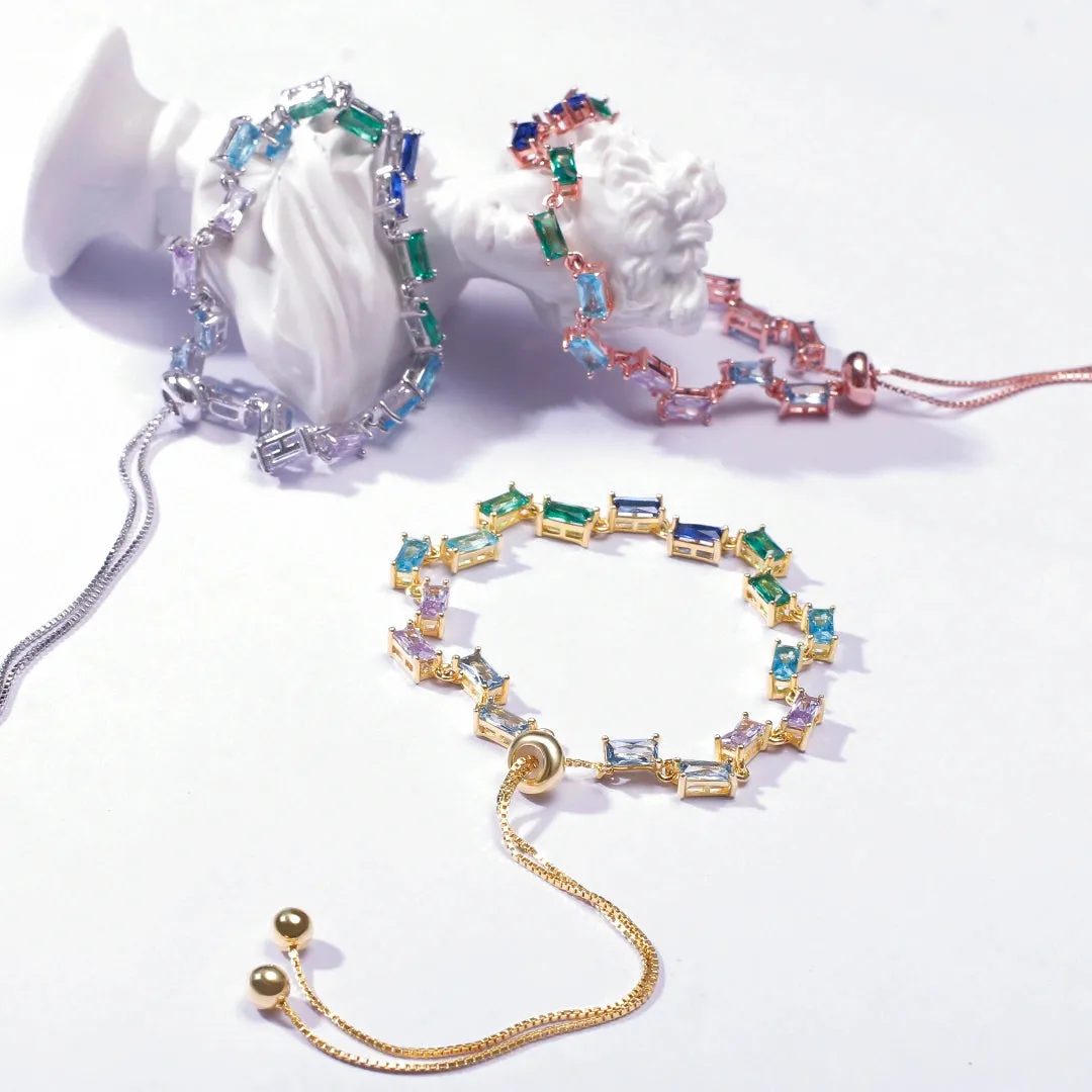 Turquoise Style Chain Bracelet Cascade Collection by Vicky Kim