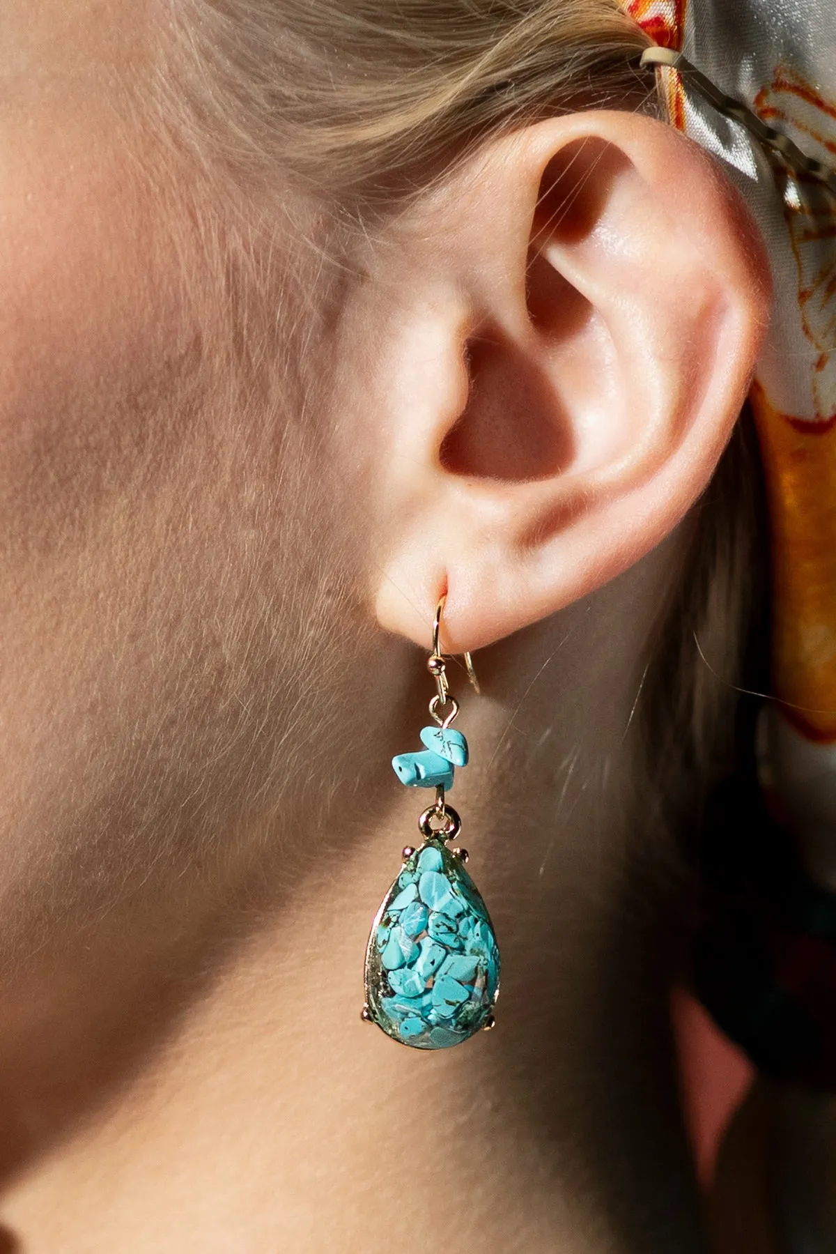 Turquoise Teardrop Earrings