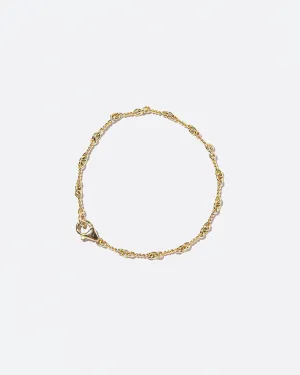 Twisted Chain Bracelet - 18k Gold