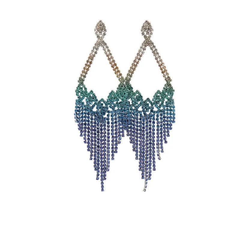 Two reasons rhinestone earrings (2 Colors)