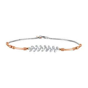 Two-Tone Bagutte Cluster Bracelet
