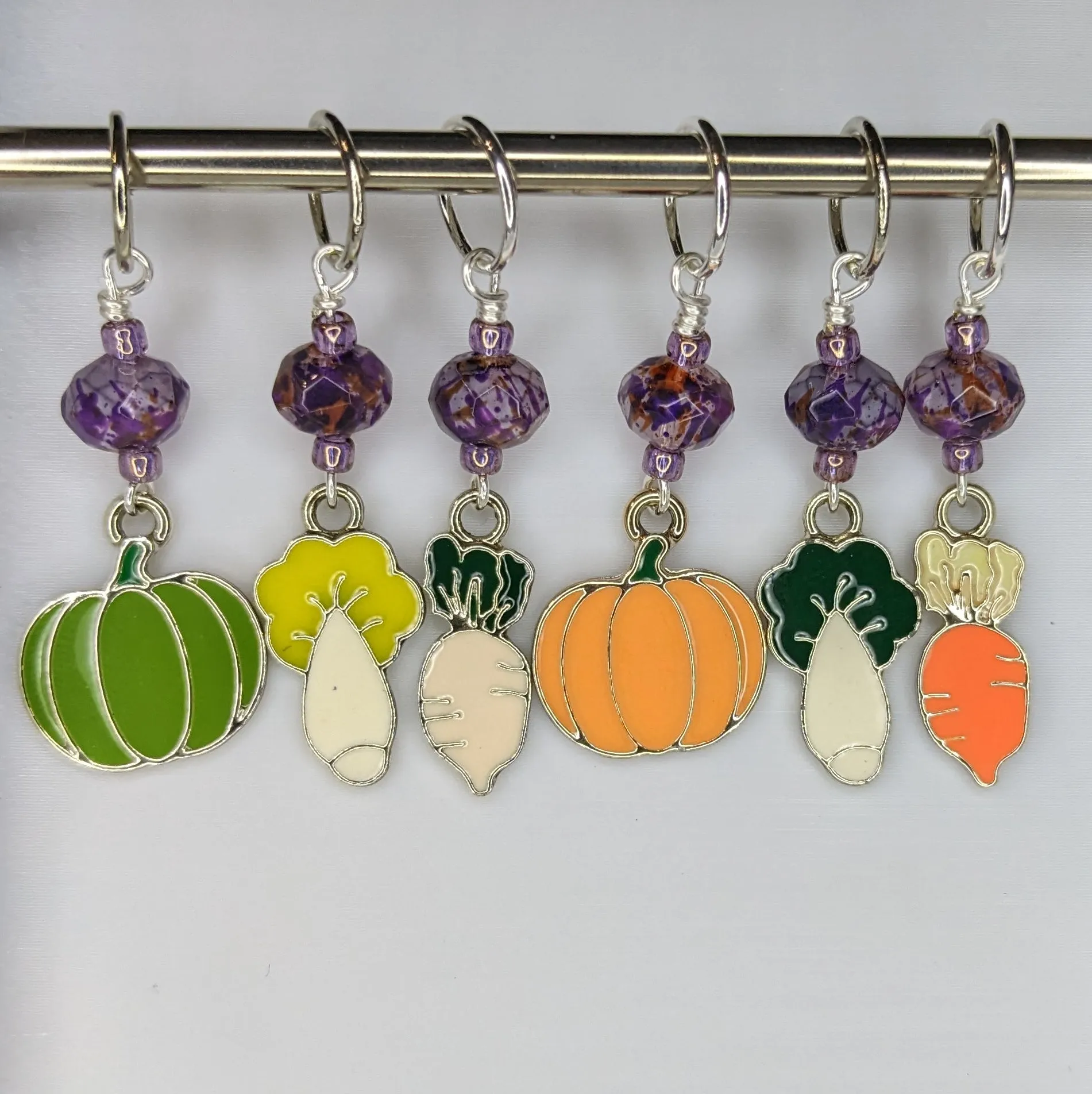Vegetable Garden Earrings & Stitch Markers