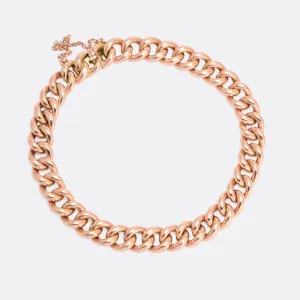 Victorian 15k Gold Curb-Link Bracelet