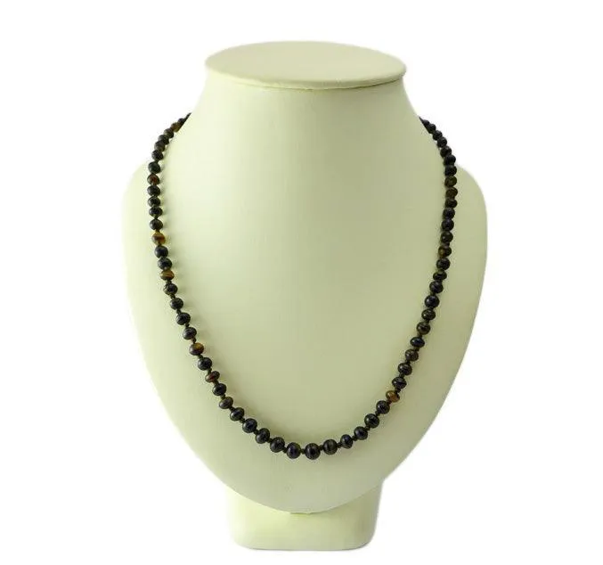 Victorian 9ct Gold Tortoiseshell Bead Necklace