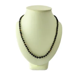 Victorian 9ct Gold Tortoiseshell Bead Necklace