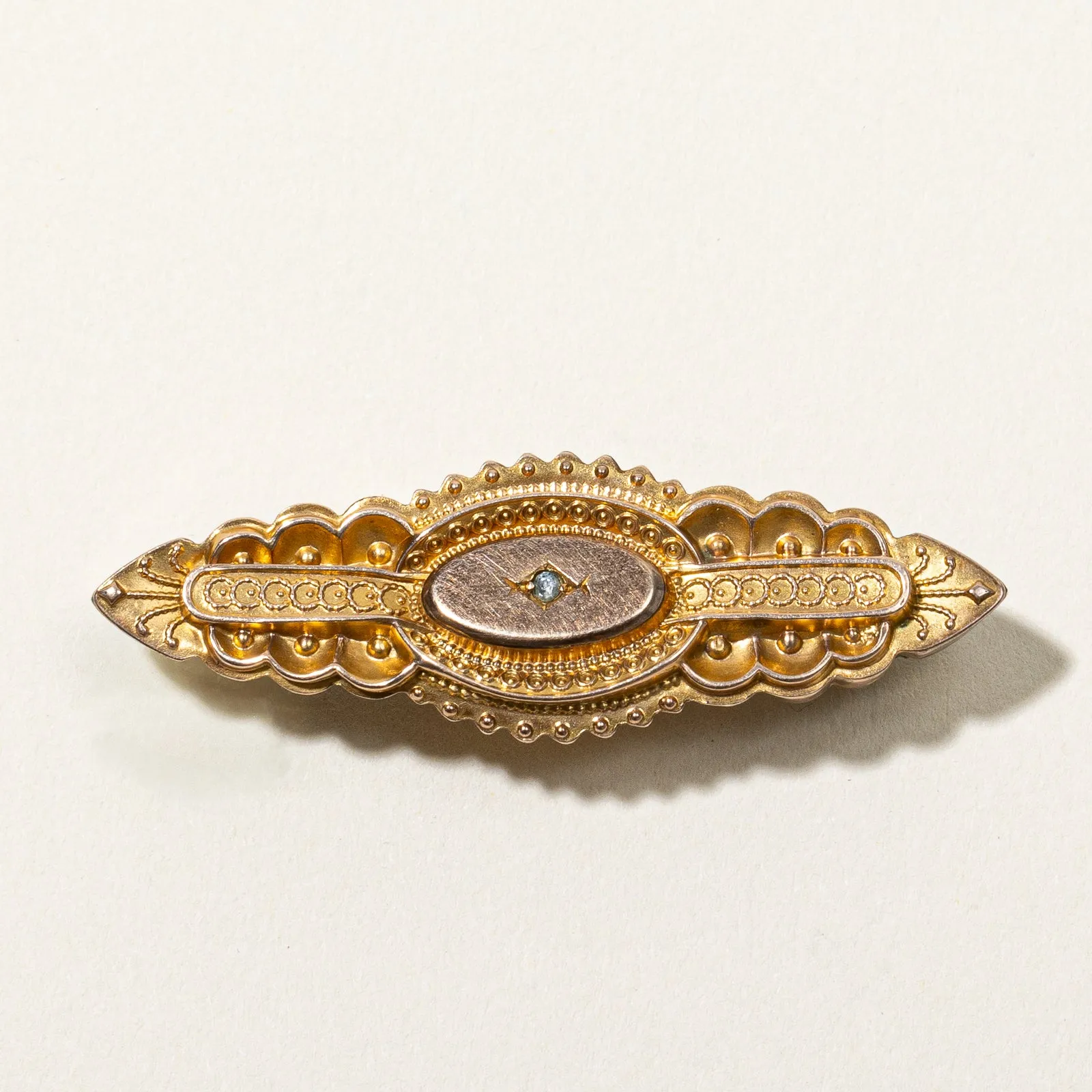 Victorian Era Rose Cut Diamond Brooch | 0.02ct |