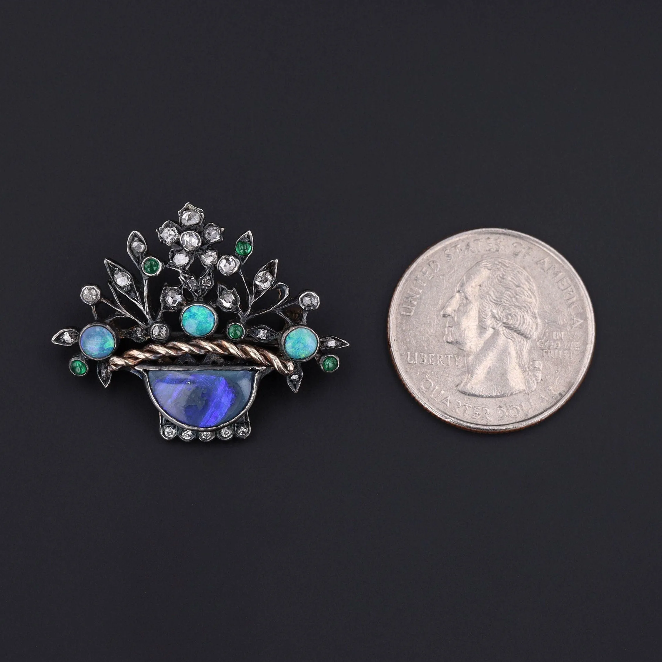Victorian Gemstone Giardinetti Brooch