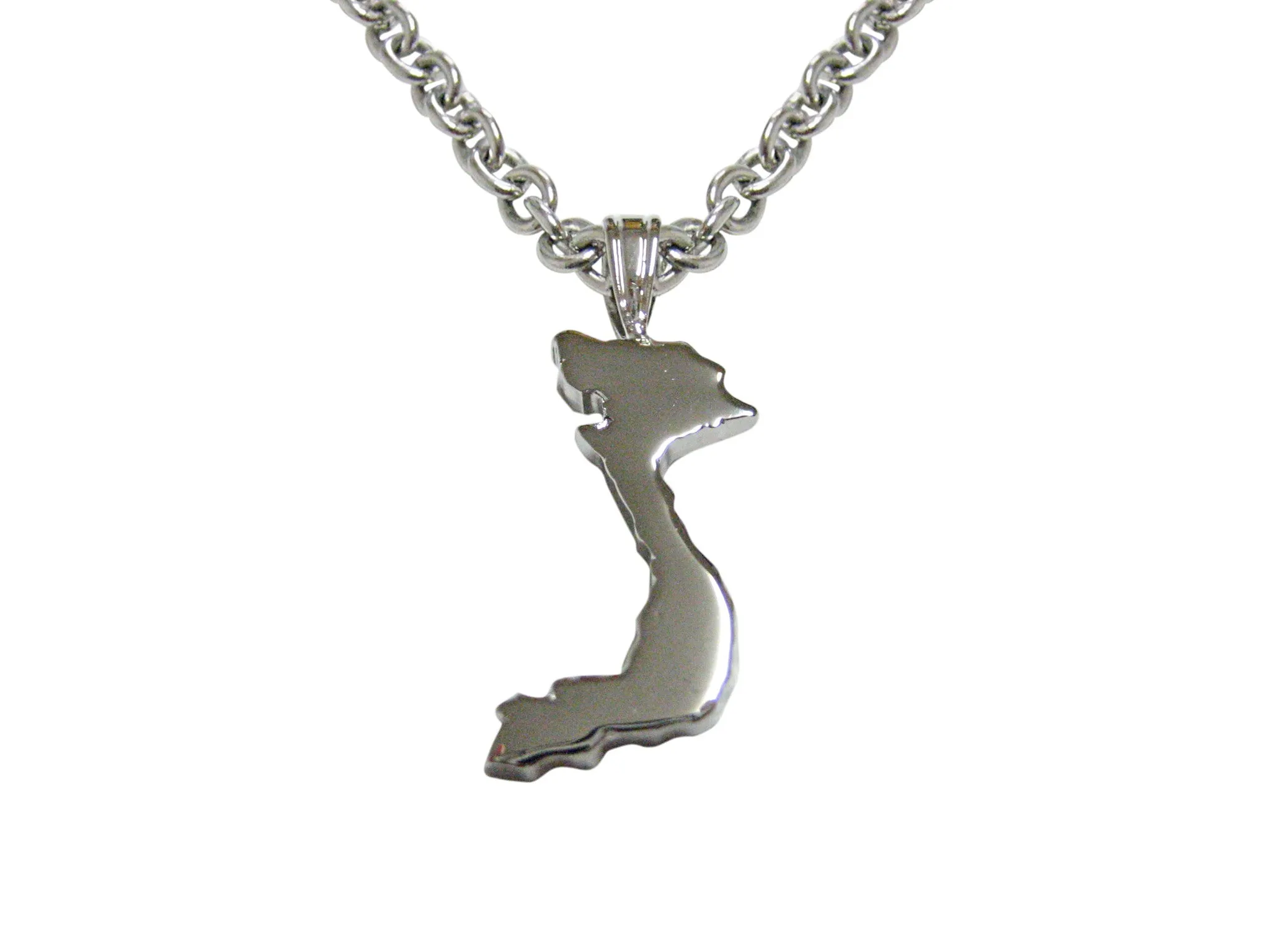 Vietnam Map Shape Pendant Necklace