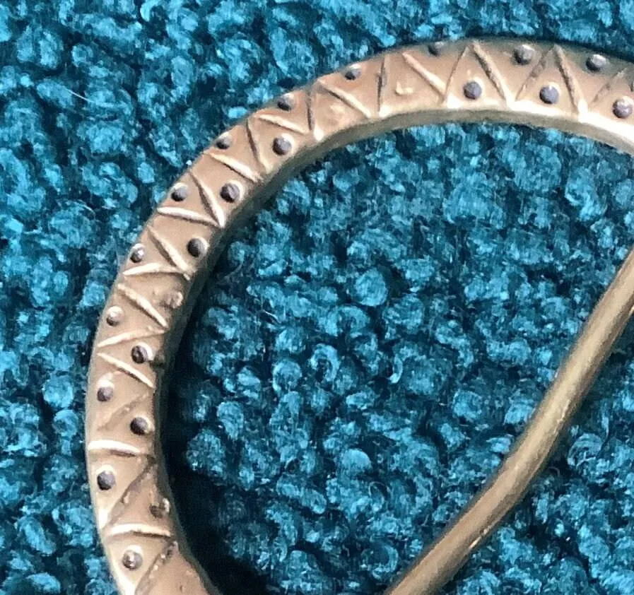 Viking Pen Annular Medieval Brooch with Animal Heads