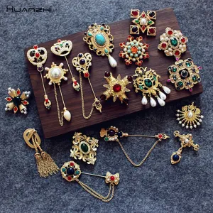 Vintage Baroque Jewel Brooches - 29 Styles