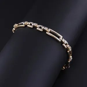 Vintage Diamond Bracelet of 18k Gold