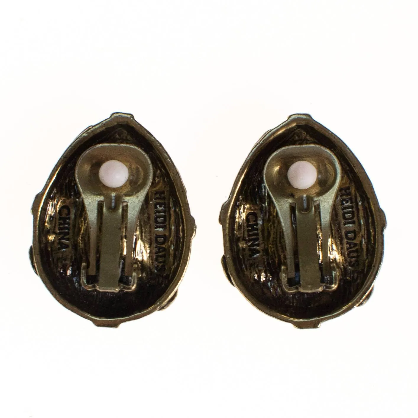 Vintage Heidi Daus Blue Crystal Earrings